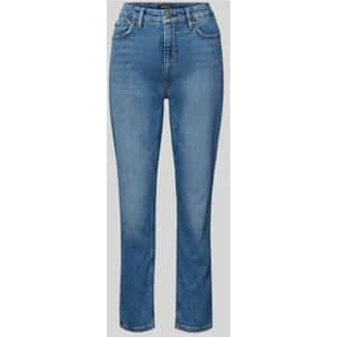 Straight Fit Jeans van katoenmix