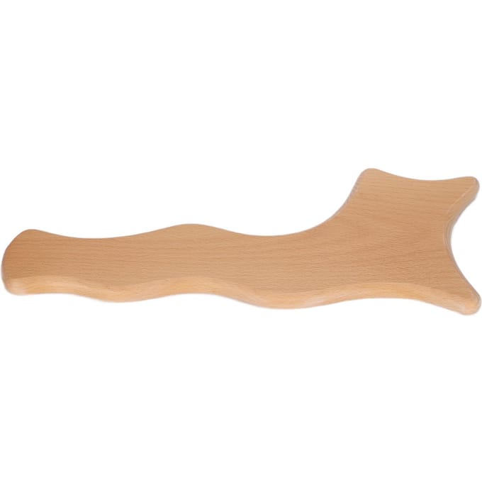 Houten Gua Sha Bord Stimulerend Lymfatische Drainage Cellulitis Guasha Massagebord beige