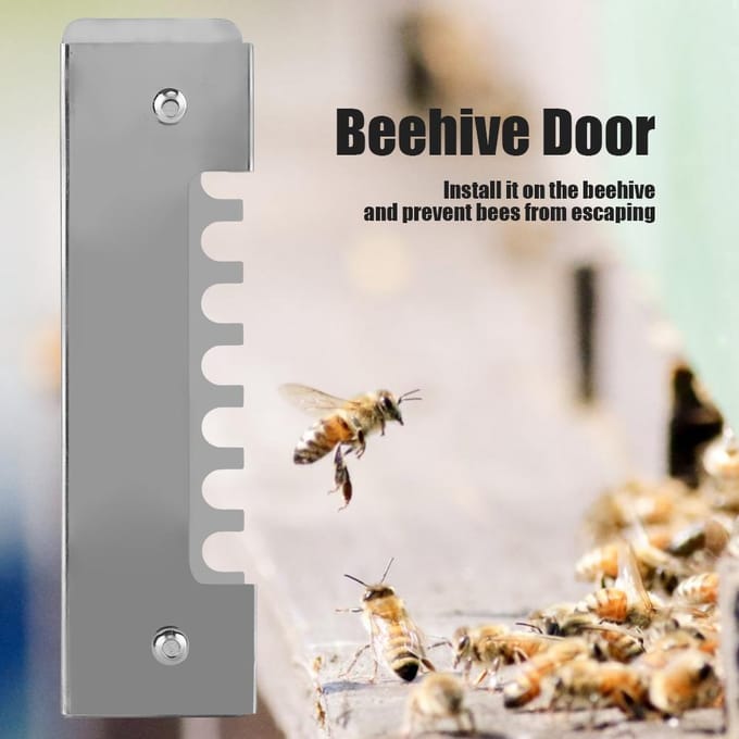 5pcs Entrée de Ruche Porte d'Entrée Anti-Évasion Outil Équipement Apiculture gray