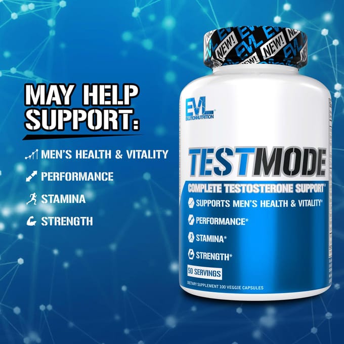 EVLution Nutrition, TestMode, 100 plantaardige capsules