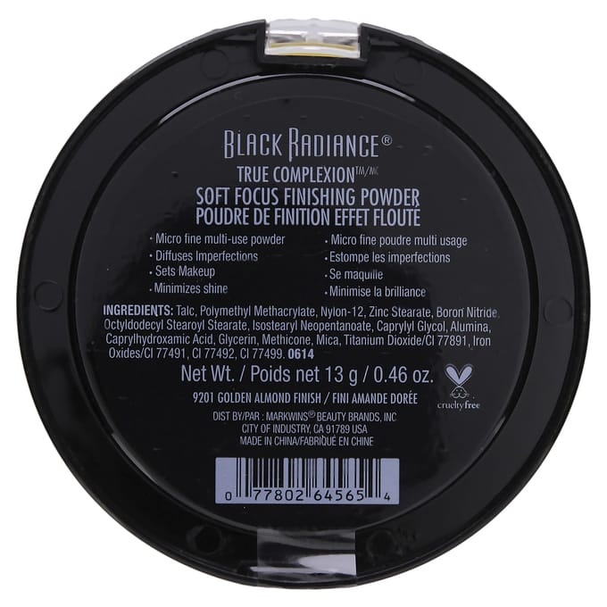 True Complexion, Zachte Focus Finishing Poeder, 9201 Gouden Amandel Finish, 13G(0,46 oz) black