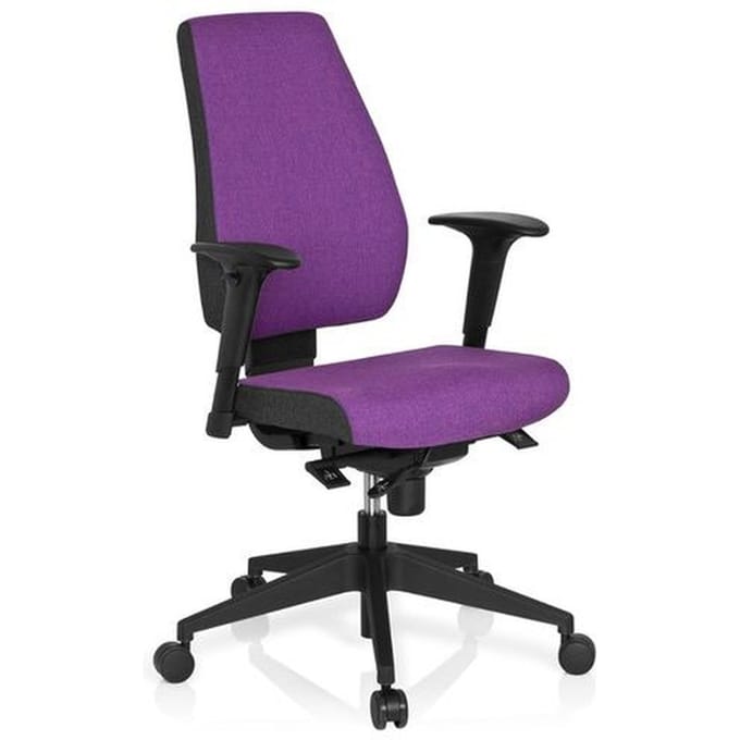 hjh office Pro-Tec 500 - Bureaustoel - Stof - Lila / grijs