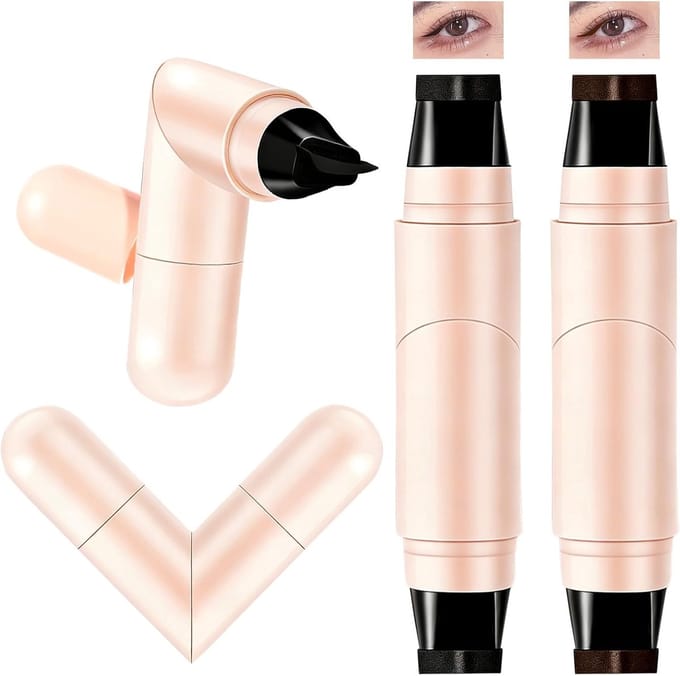 Dubbele Eyeliner Stempel - Wimper Stempel Tool - Snel Oog Make-up - Langhoudend Waterdicht