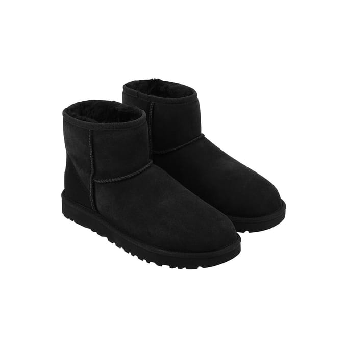 UGG® Classic Mini II for Women in Black, Size 7, Twinface/Polyester/Leather