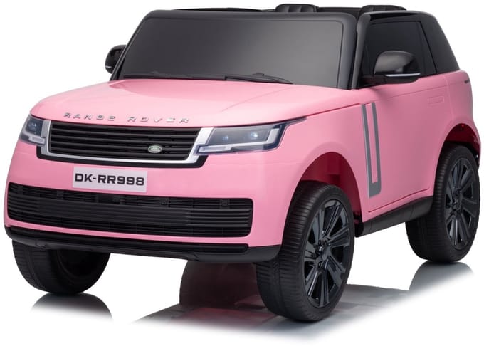 Range Rover 12V 2 Persoons Kinderauto Roze