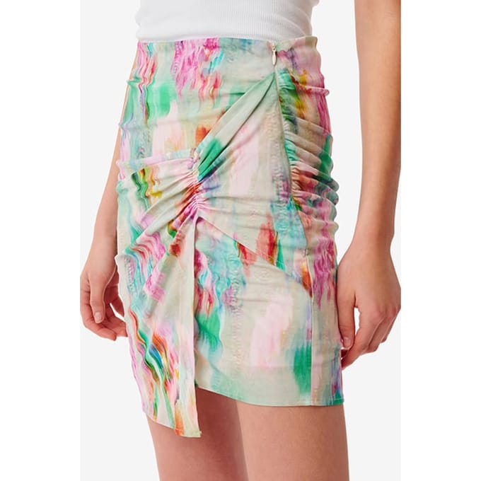 IRO Paris Zirana Green Multico Maat: M | Mini Rokken Outlet | Dames | Groen