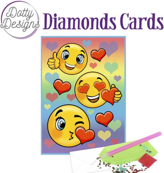 Diamond Painting Dotty Design Diamonds Cards | Smileys