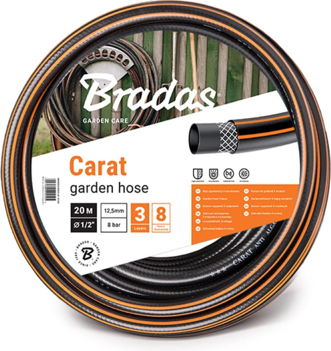 Tuinslang 1/2 inch zwart CARAT 30 m