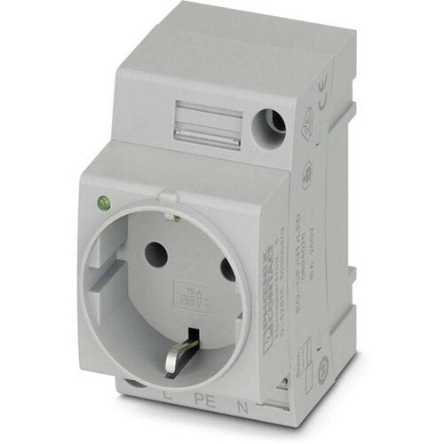 Contactdoos voor schakelkast Phoenix Contact EO-CF/UT/LED Grijs (l x b) 60 mm x 45 mm