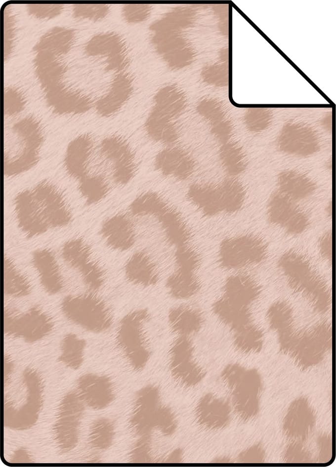 Proefstaal ESTAhome behang panterprint poederroze - 26.5 x 21 cm - 139964-S
