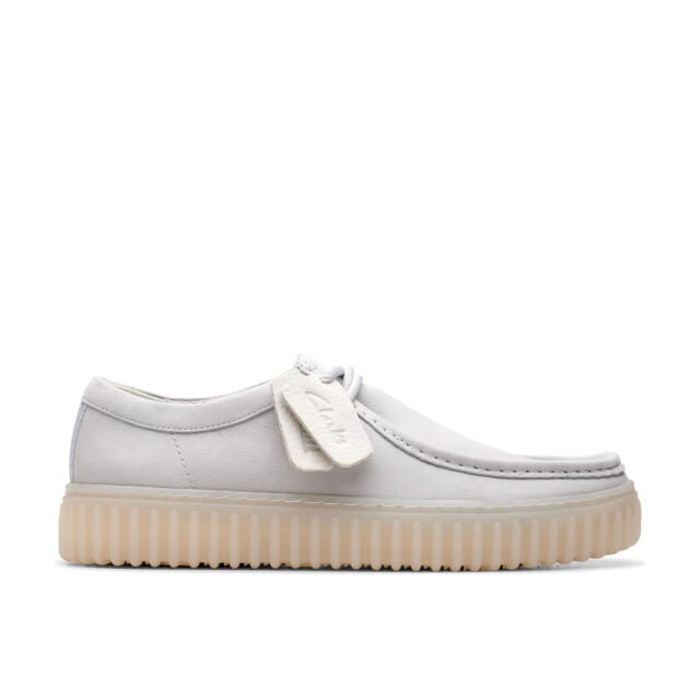 Clarks Torhill Lo - heren veterschoen - Wit - maat 46 (EU) 11 (UK)
