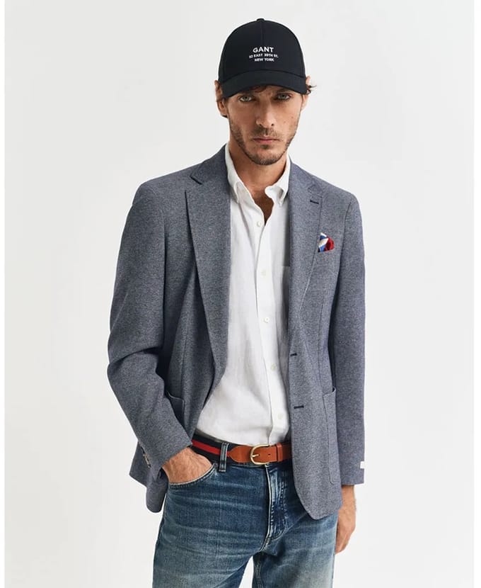 Gant 7706321 Blazer Blauw,Grijs 52 Man