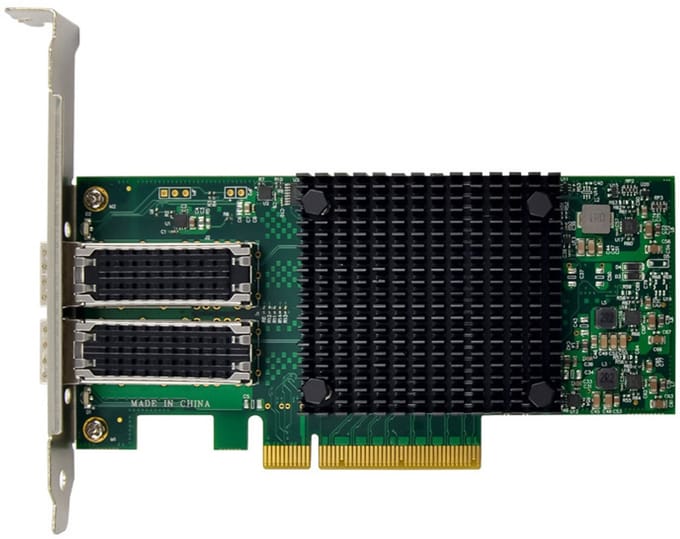 Mellanox ConnectX-4 Lx EN network interface card 25GbE dual-port SFP28 PCIe3.0 x8 tall bracket (MCX4121A-ACAT)