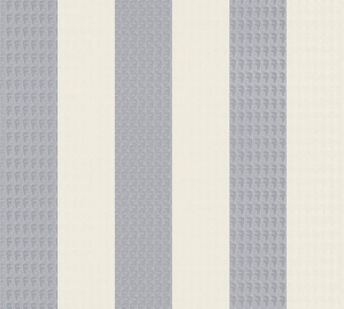 STREPEN BEHANG | Design - grijs zilver wit - A.S. Création Karl Lagerfeld