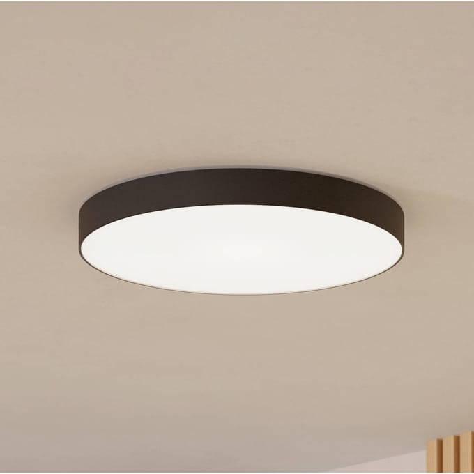 EGLO connect.z Gallizzi-Z Smart Plafondlamp - Ø 69 cm - Zwart/Wit - Instelbaar RGB & wit licht - Dimbaar - Zigbee