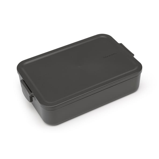 Brabantia Make & Take Bento Lunchbox/Broodtrommel - incl Bentobox - Large - Kunststof - Dark Grey