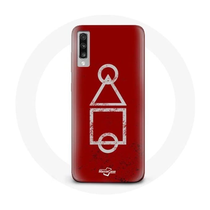 Coque - Squid Game - Samsung Galaxy A70 - Souple - Rouge - Protection rouge