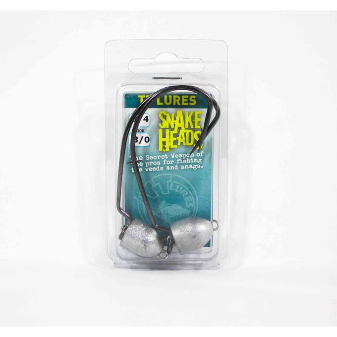 Tackle Tactics TT Snake Head Jig Head 3/4 oz 8/0 XH 2/verpakking (0800)