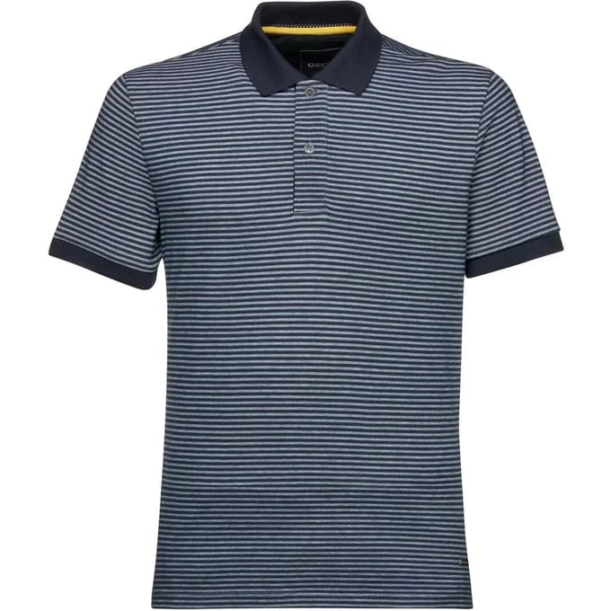 Geox Oxford Korte Mouw Poloshirt Blauw L Man