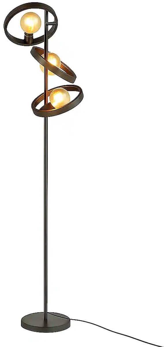Vloerlamp Hover 3 lichts H 155 cm mat zwart
