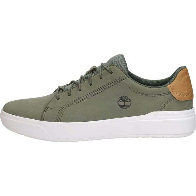 Timberland Seneca Bay Low Sneakers - Leren Sneaker - Heren - Groen - Maat 41
