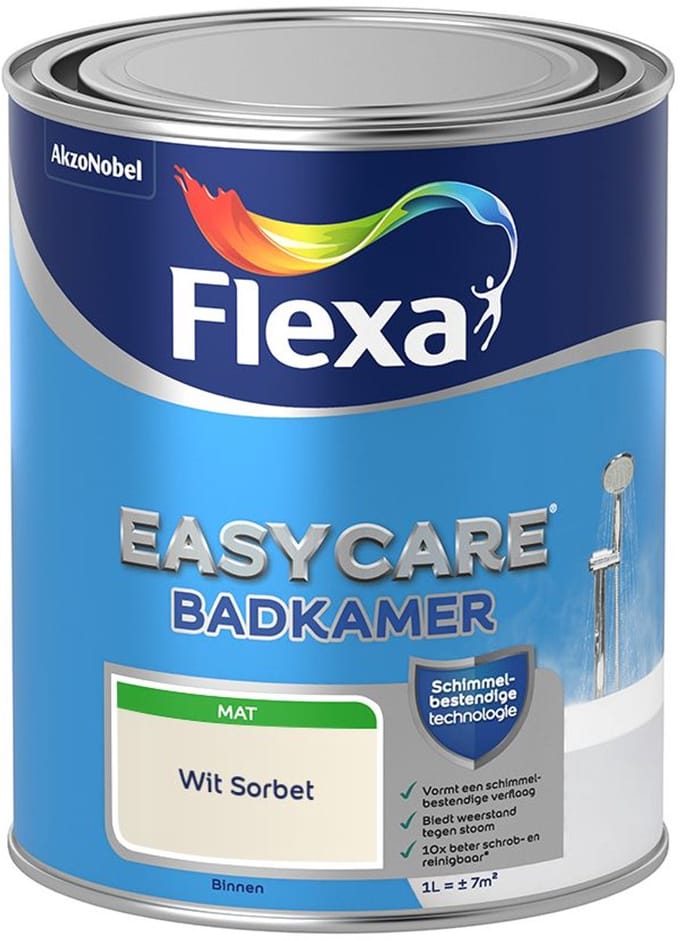Flexa - Easycare Badkamer - Wit Sorbet - Mengverf - 1 L
