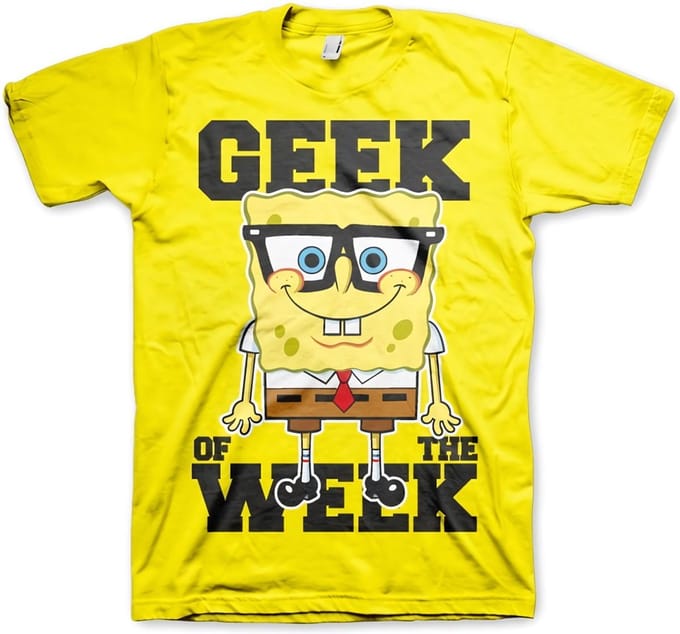 SpongeBob SquarePants Geek Of The Week T-shirt geel