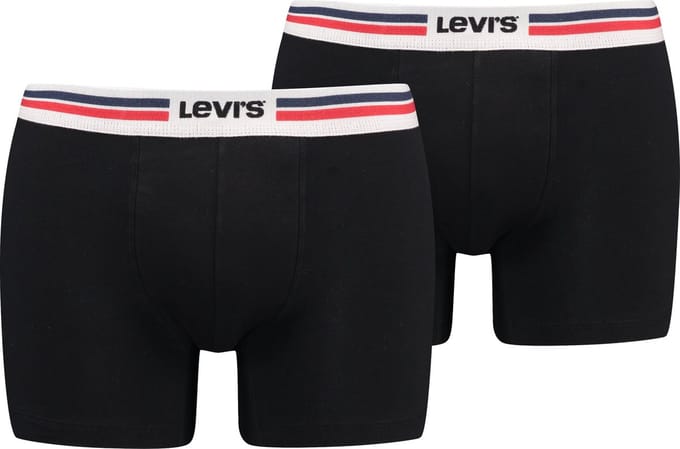 Levi's - Placed Sportswear Logo Boxer 2-pack - 701222843 - 001 Black
