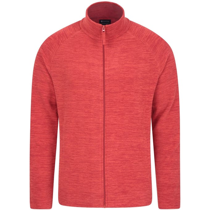 Mountain Warehouse Heren Snowdon II Full Zip Fleecejack (Donkerrood)