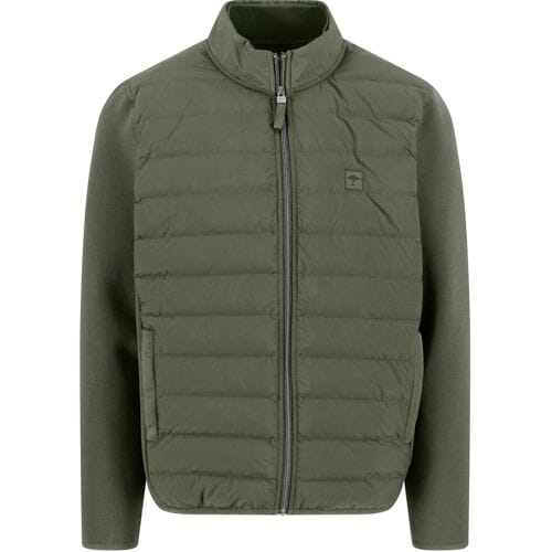 Fynch-Hatton Uni Color Padded Hybrid Jacket Dusty Olive / male