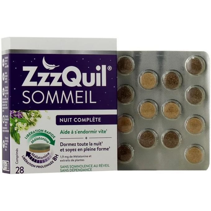ZzzQuil Sommeil Nuit Complète Doos met 28 tabletten