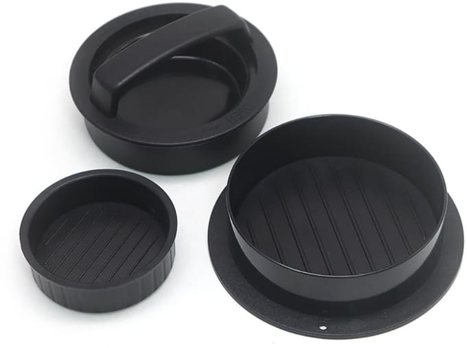 Dailygoods - Burger Patty Press 3-in-1 Set - Perfecte Hamburgerpers voor Thuis