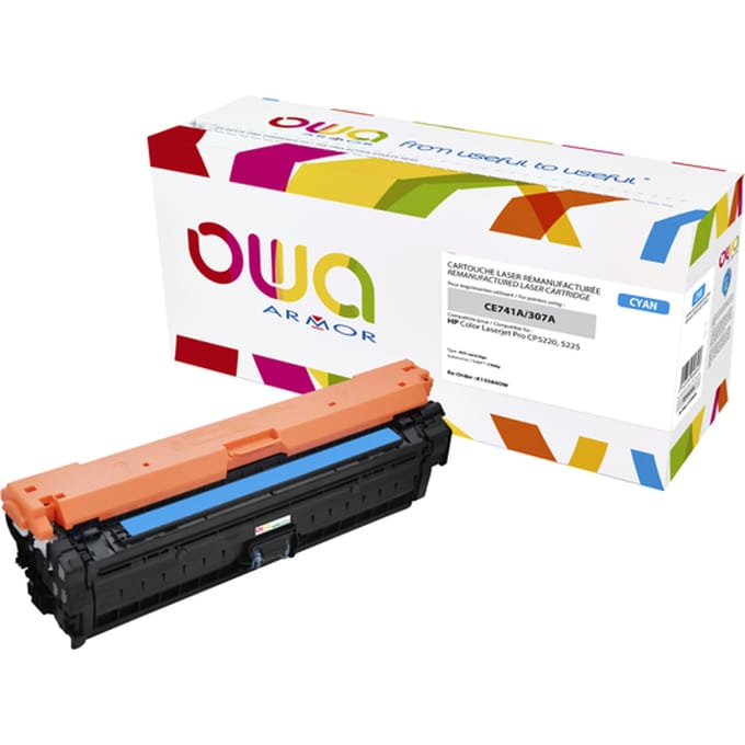 Tonercartridge OWA alternatief tbv HP CE741A blauw