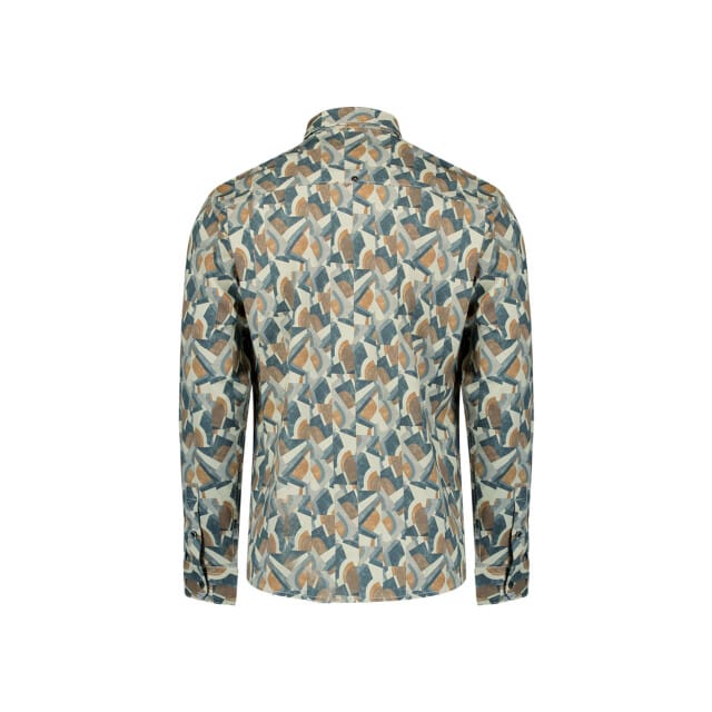 No Excess Shirt Stretch Allover Printed Night Größe: S | Casual hemden Outlet | Herren | Schwarz