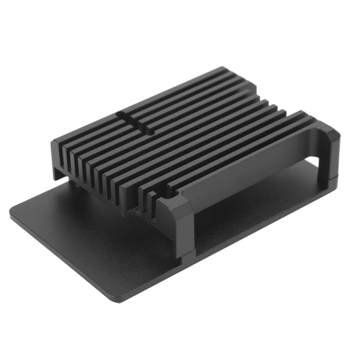 Boîtier Dissipateur Thermique en Alliage d'Aluminium Coque de Protection Boîtier Extérieur 2 Couches pour Raspberry Pi 4B