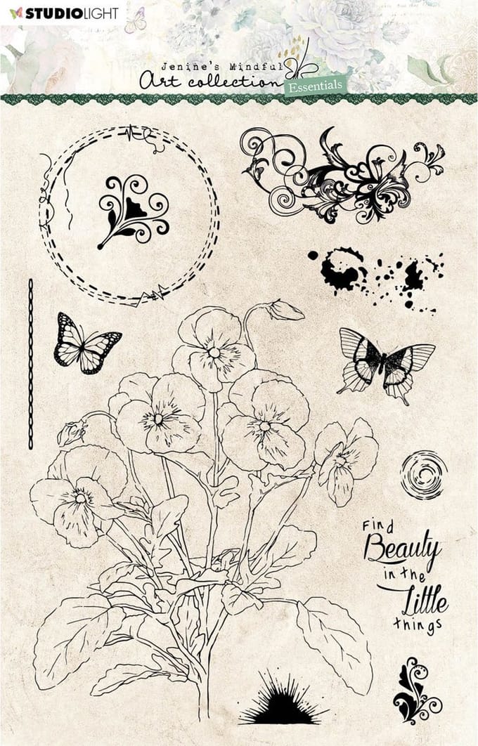 Clear stamps A5 JMA essentials Violets nr.67