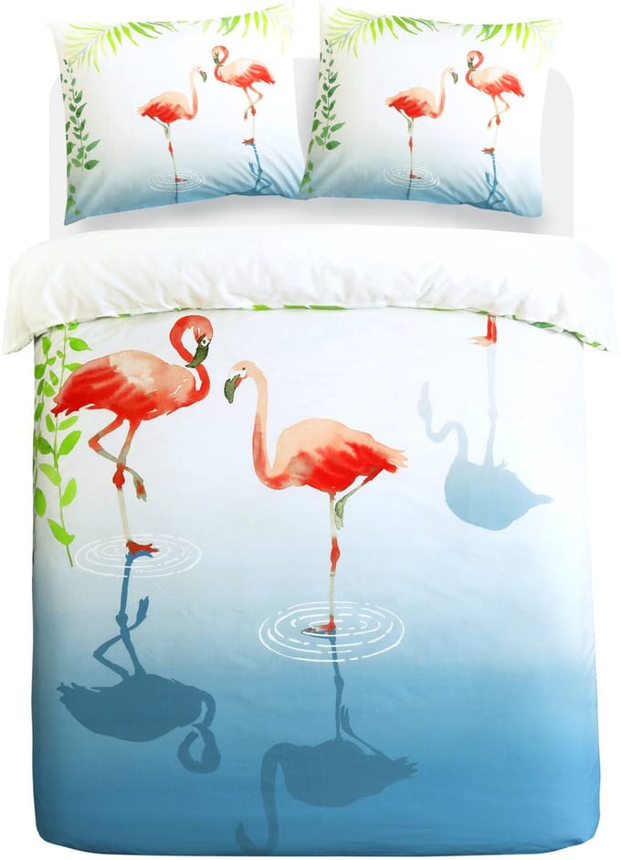 Papillon Flamingle - dekbedovertrek - tweepersoons - 200x200/220 - Multi