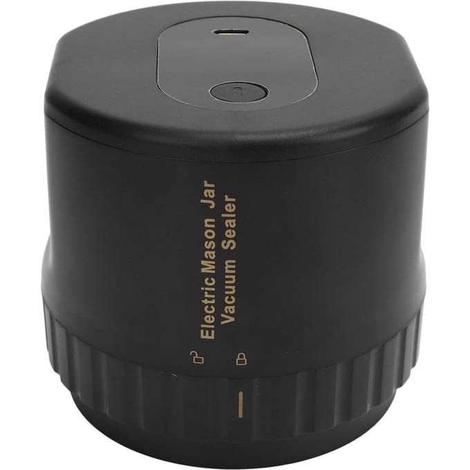 Elektrische Mason Jar Vacuümsealer Kleine Automatische Pottensealer Intelligente Detectie Vacuümsealen black