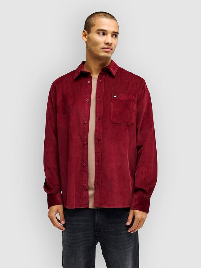 Quiksilver Smoke Trail Cord Shirt rood
