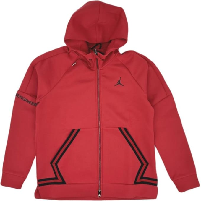 Jordan Sportswear Capuchon Mode Comfortabel Veelzijdig Jas Heren Jassen 939941-687 M red