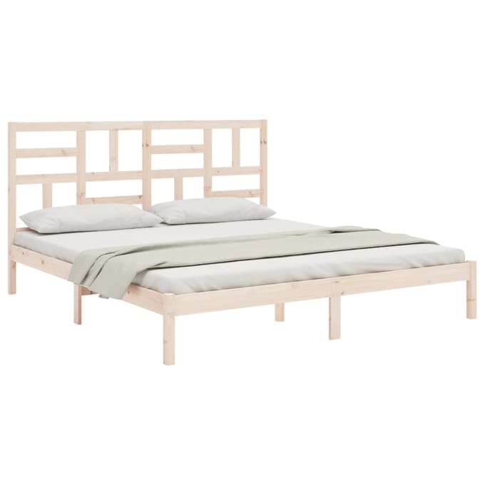 vidaXL - Bedframe - zonder - matras - massief - hout - 180x200 - cm