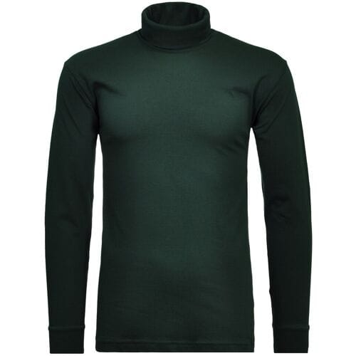 Ragman Long Sleeve Uni Col T-Shirt Single Jersey Donker Groen / male