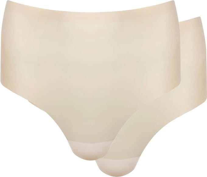 MAGIC Bodyfashion Dream Invisibles Hi-Thong (2-Pack) Latte Dames - Maat L