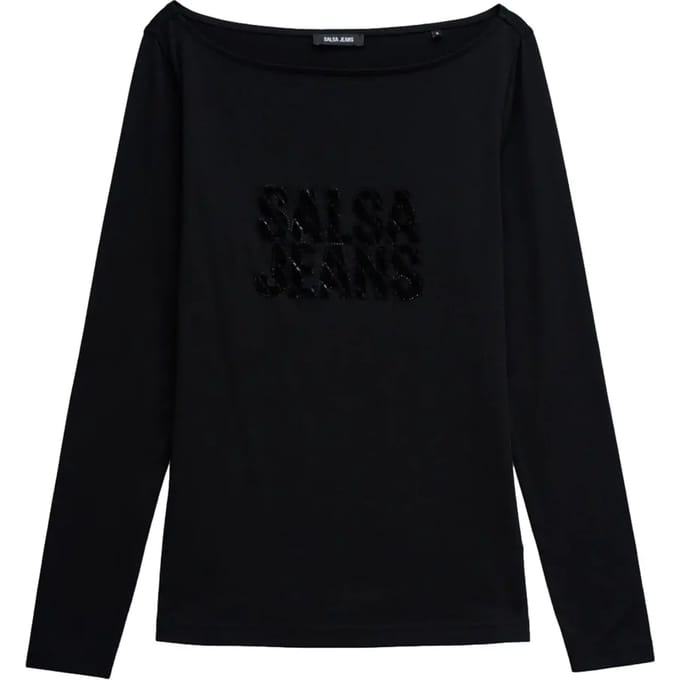 Pullover met logo dames Salsa Jeans