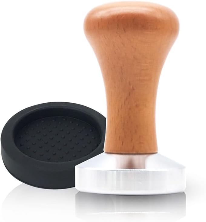 Koffietamper - Espresso stamper - Perfecte Espresso - Roestvrij Staal - 51 mm - Zilver