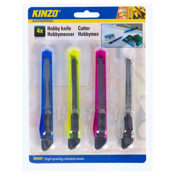 Kinzo Hobbymes 9,5mm 4 stuks op kaart