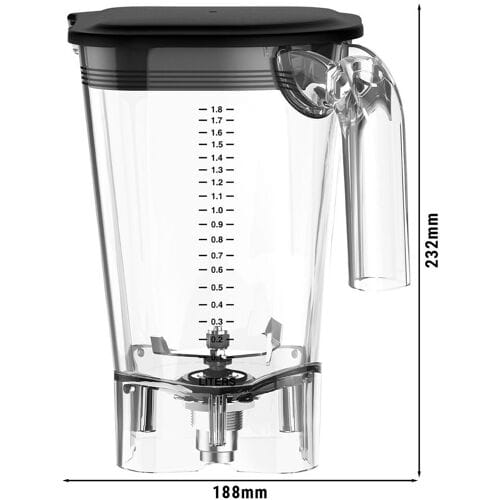 HAMILTON BEACH Polycarbonaat mengbeker - 2 liter - geschikt voor MHPHBC7