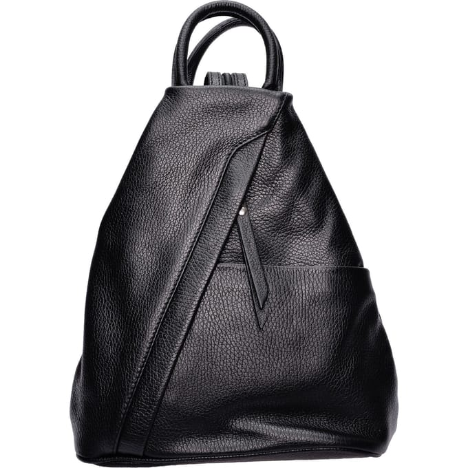 Isabella Rhea Zwart Rundleer Tas
