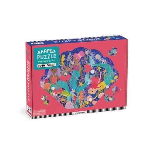 Mermaid Cove 75 Piece Shaped Scene Puzzle - Mudpuppy