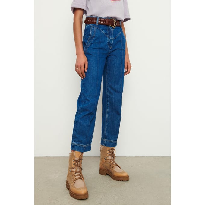 BA&SH Jean Leo Bluejeans Taglia: M | Pantaloni Outlet | Donna | Blu